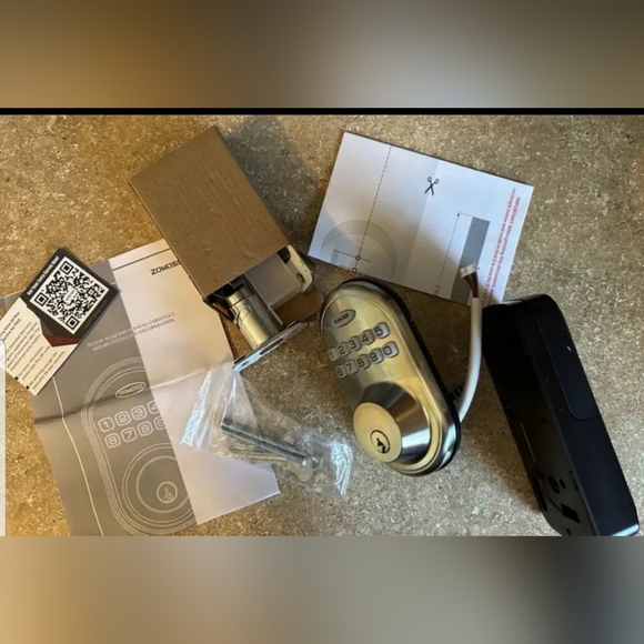 Smart Keypad Door Lock - Nickel NIB - Picture 8 of 11